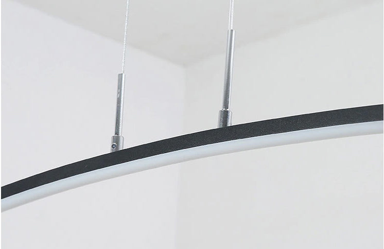 AstraCurve Curved Pendant Light With Warm Ambient LED Glow Designed By Norwegian Designers