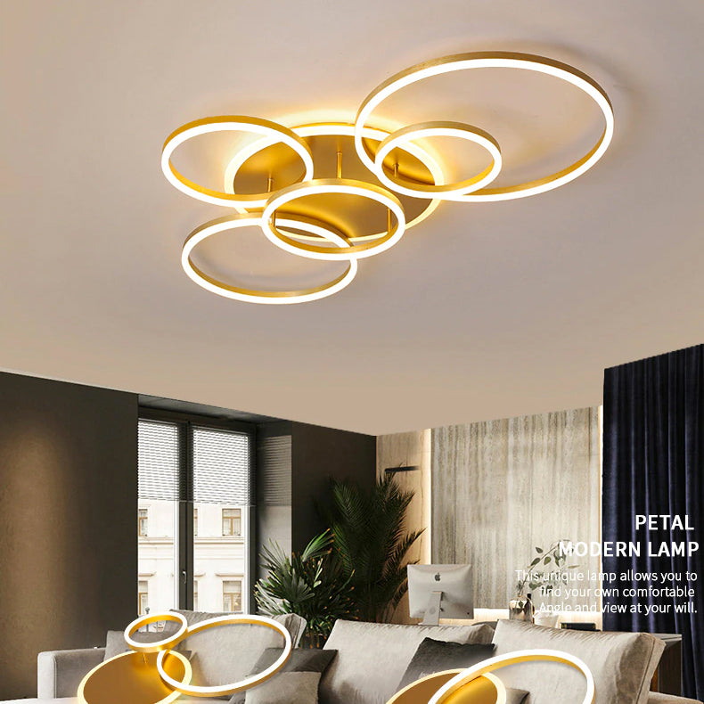 NyraHalo LED Ring Ceiling Light With Soft Ambient Glow And Floating Ring Design For Elegant Spaces
