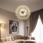 Asteris Inverted Dandelion Pendant Ceiling Light With Subtle Glow For Cozy Bedrooms