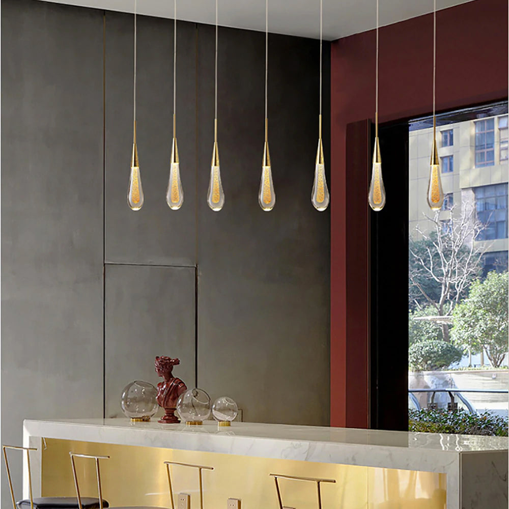 NovaDrip Pendant Light With LED Droplet Orbs For Ethereal Ambient Glow By LumenNest