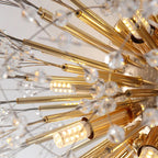 Asteris Inverted Dandelion Pendant Ceiling Light With Subtle Glow For Cozy Bedrooms