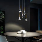 AstraVelo Water Drop LED Nordic Stair Pendant Light for Hallways and Living Areas