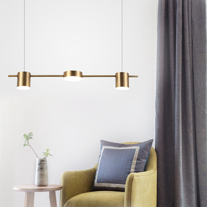 Aethera Drum Pendant Light In Black And Gold Finish For Modern Interiors Three To Five Lights