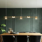 Aethera Drum Pendant Light In Black And Gold Finish For Modern Interiors Three To Five Lights