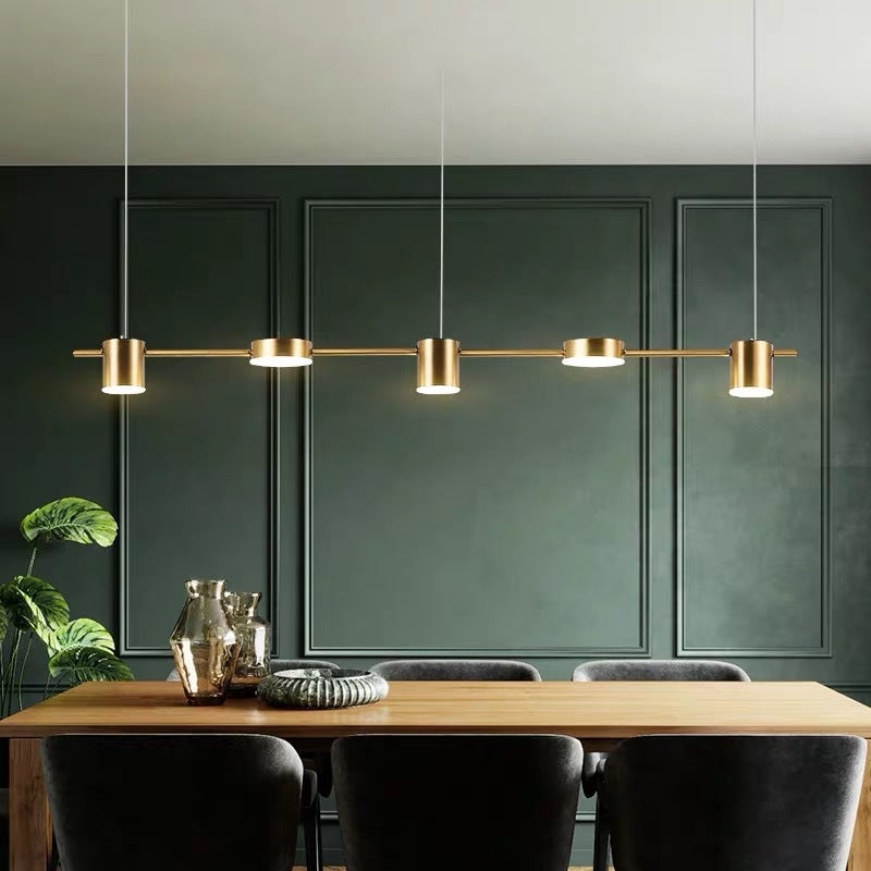 Aethera Drum Pendant Light In Black And Gold Finish For Modern Interiors Three To Five Lights