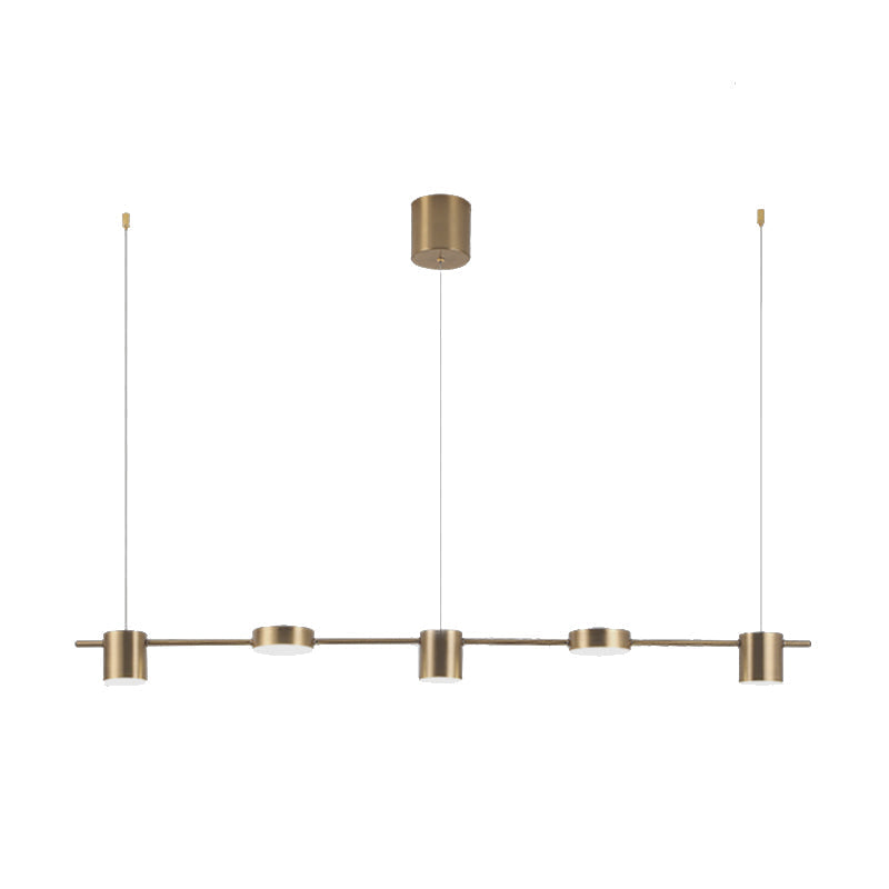 Aethera Drum Pendant Light In Black And Gold Finish For Modern Interiors Three To Five Lights