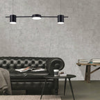 Aethera Drum Pendant Light In Black And Gold Finish For Modern Interiors Three To Five Lights