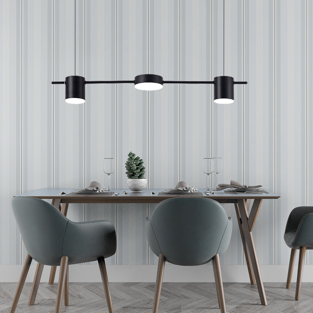 Aethera Drum Pendant Light In Black And Gold Finish For Modern Interiors Three To Five Lights