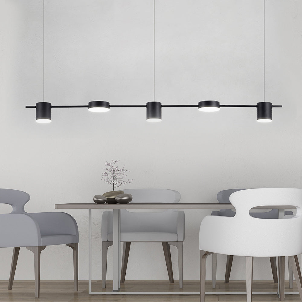 Aethera Drum Pendant Light In Black And Gold Finish For Modern Interiors Three To Five Lights