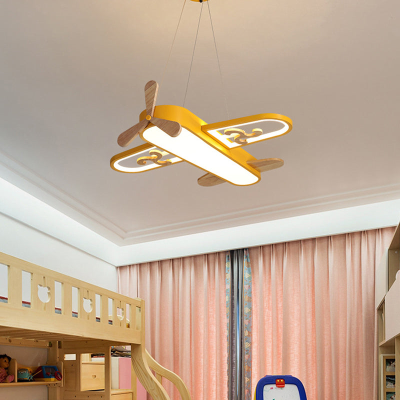 LumaPlane LED Airplane Pendant Light for Kids Bedroom
