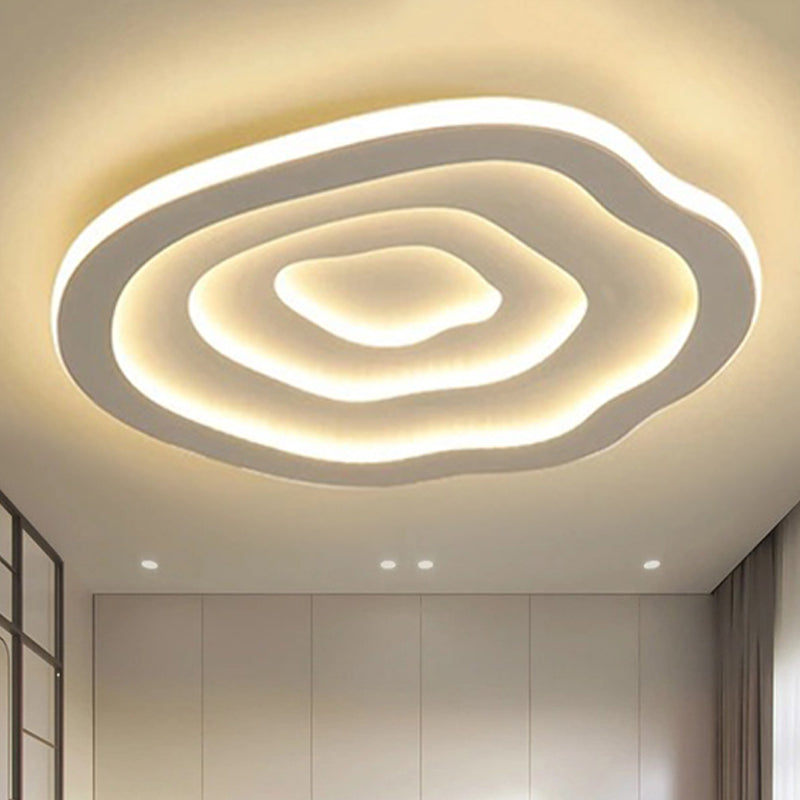Azura Wave Acrylic Modern Ceiling Light With Warm White LED For Contemporary Interiors
