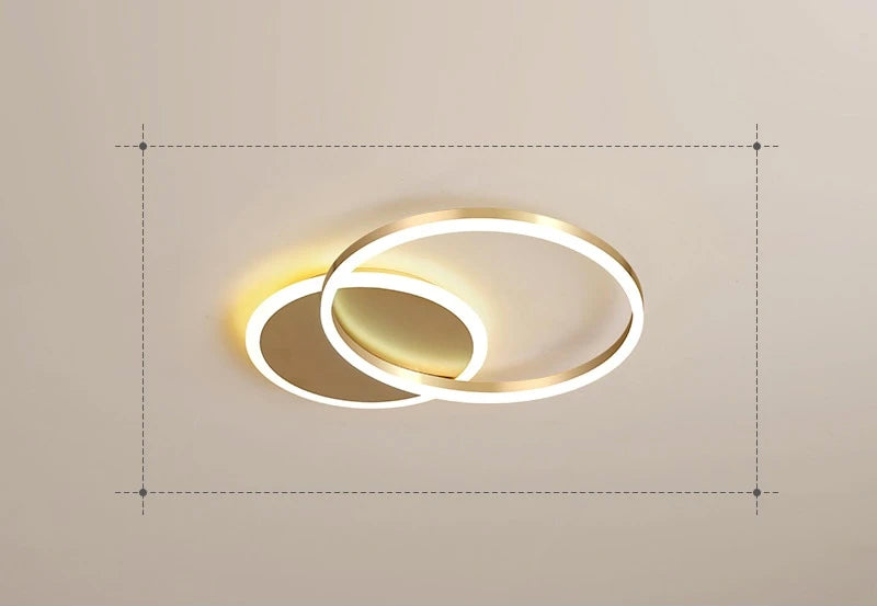 NyraHalo LED Ring Ceiling Light With Soft Ambient Glow And Floating Ring Design For Elegant Spaces