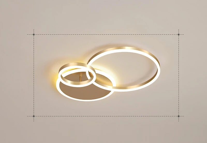 NyraHalo LED Ring Ceiling Light With Soft Ambient Glow And Floating Ring Design For Elegant Spaces