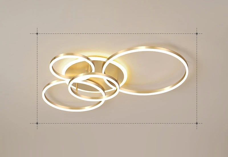 NyraHalo LED Ring Ceiling Light With Soft Ambient Glow And Floating Ring Design For Elegant Spaces