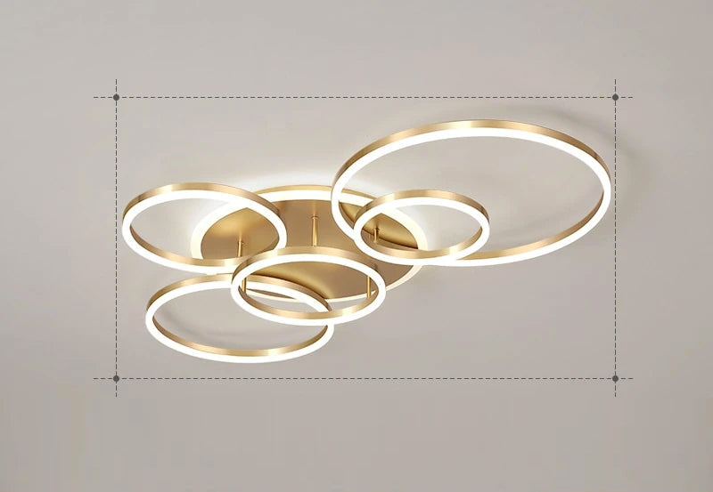 NyraHalo LED Ring Ceiling Light With Soft Ambient Glow And Floating Ring Design For Elegant Spaces