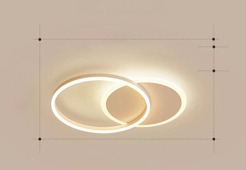 NyraHalo LED Ring Ceiling Light With Soft Ambient Glow And Floating Ring Design For Elegant Spaces