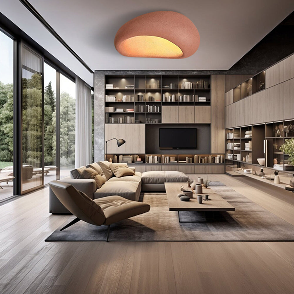 Kairo Lumina Ceiling Light In Japanese Wabi-Sabi Decor With Soft Ambient Glow For Serene Living Spaces