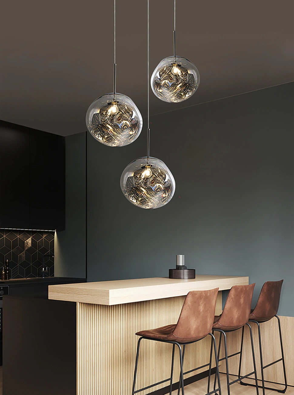 AuroraLuxe Kitchen LED Pendant Light by Lumenix Studio for Modern Kitchens and Refined Illumination