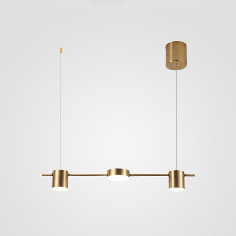 Aethera Drum Pendant Light In Black And Gold Finish For Modern Interiors Three To Five Lights