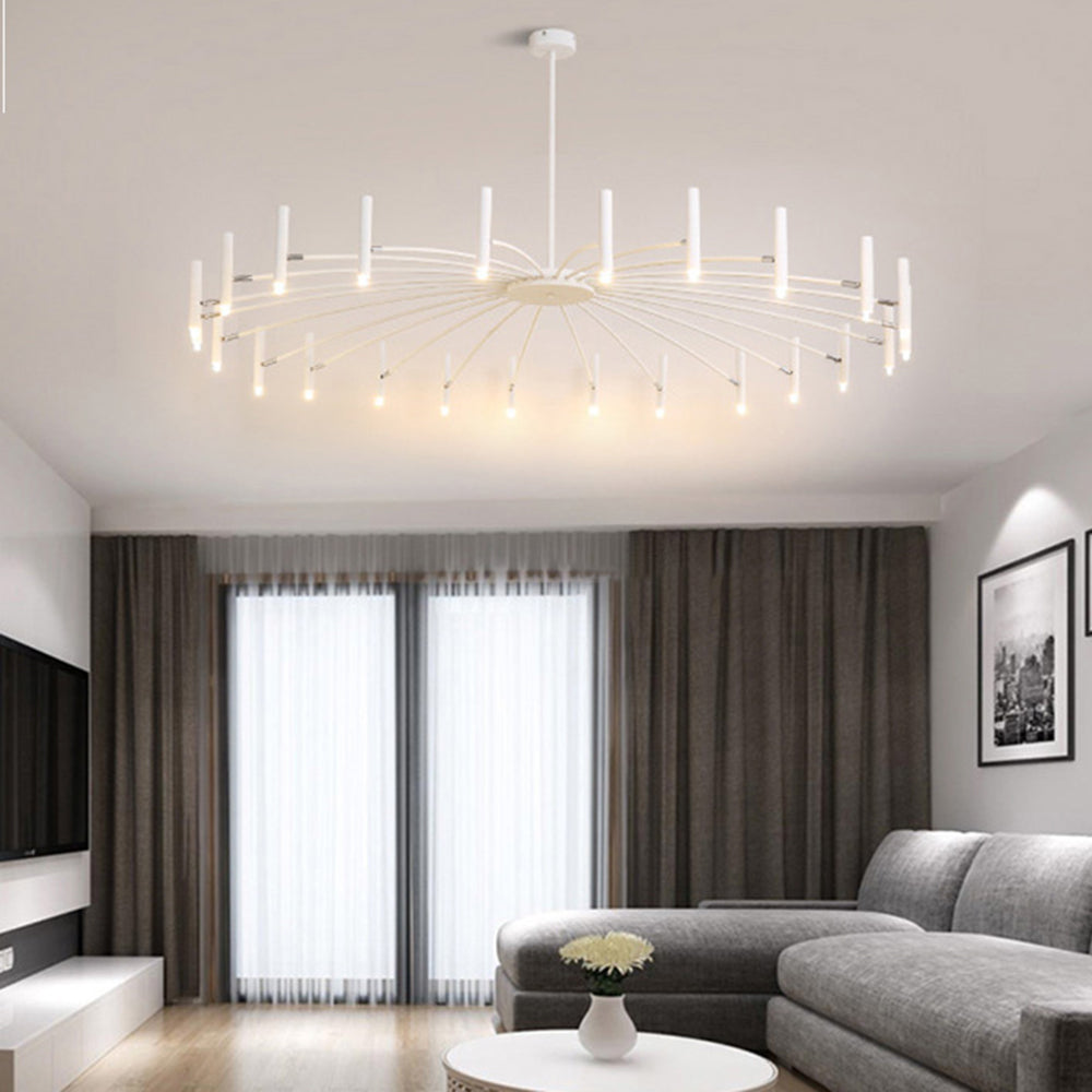 NovaLuxe Gold and Black LED Chandelier for Living Rooms Offices Bedrooms