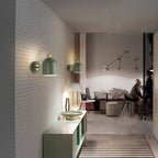 NovaBeam Metal Cylinder Wall Light with Single Light Source in Contemporary Design