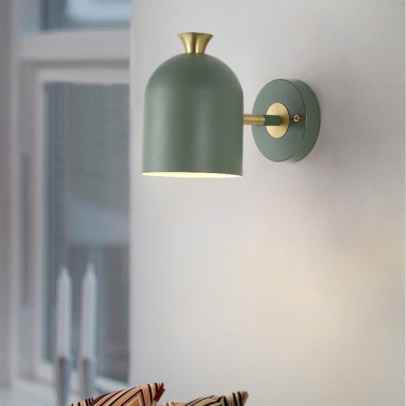 NovaBeam Metal Cylinder Wall Light with Single Light Source in Contemporary Design