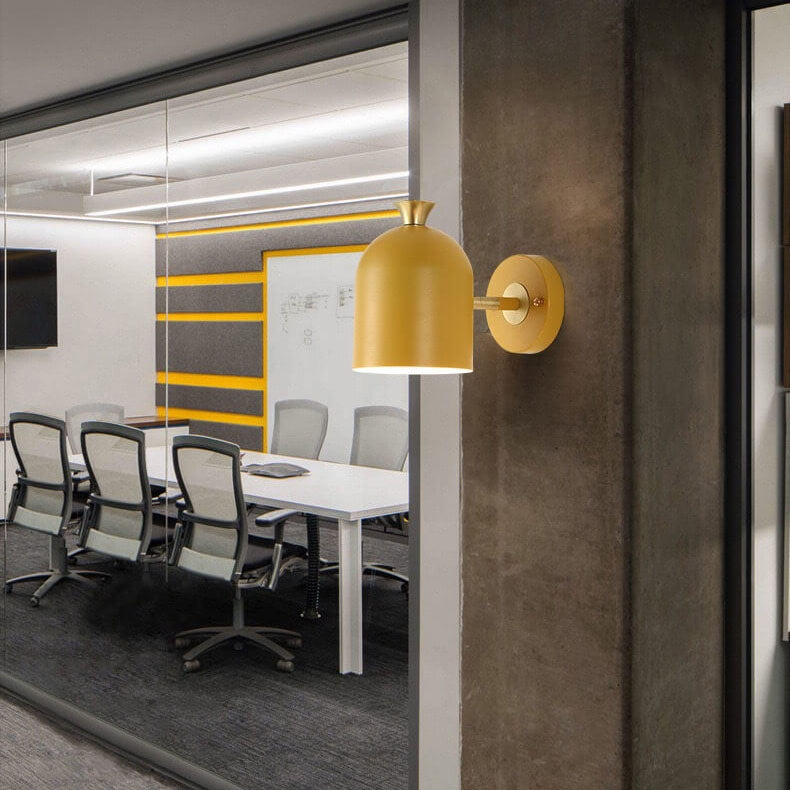 NovaBeam Metal Cylinder Wall Light with Single Light Source in Contemporary Design