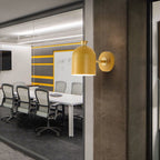 NovaBeam Metal Cylinder Wall Light with Single Light Source in Contemporary Design