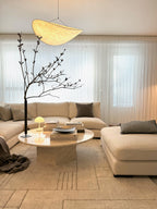 Aurelia Seidenblatt LED-Kronleuchter mit Nordischem Glanz für Wohnzimmer und Essbereiche Hochwertige Moderne Deckenleuchte