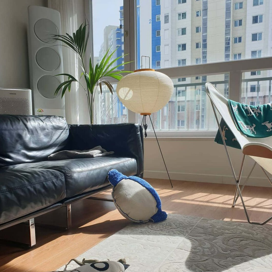 Kibo Reispapier Stehlampe Japanisch inspiriertes sanftes Leuchten für ruhige Wohnatmosphäre und weiches Licht