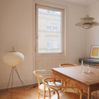 Kibo Reispapier Stehlampe Japanisch inspiriertes sanftes Leuchten für ruhige Wohnatmosphäre und weiches Licht