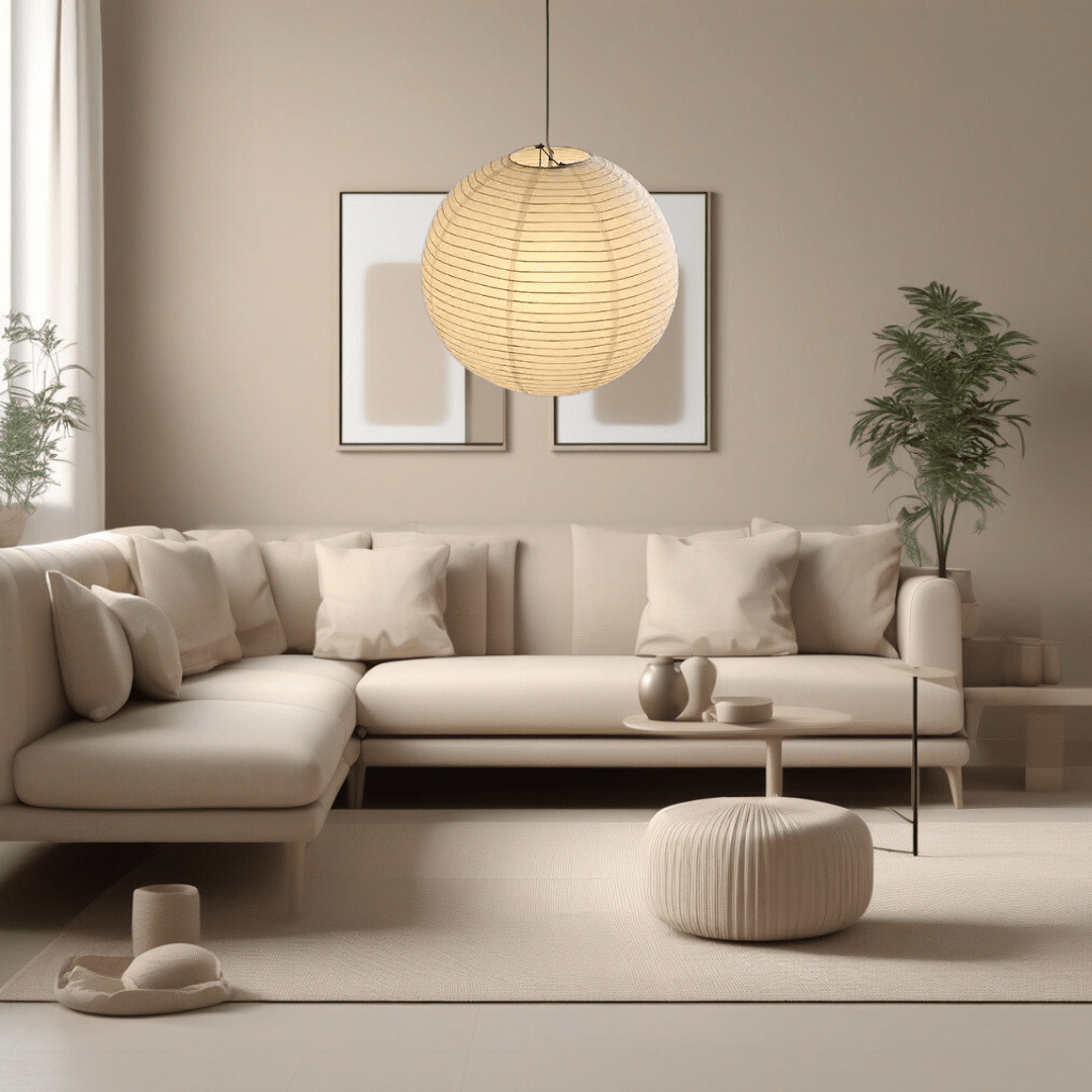 Luminette Parisian Paper Balloon Pendant Light with Soft Warm Glow for Elegant Ambience