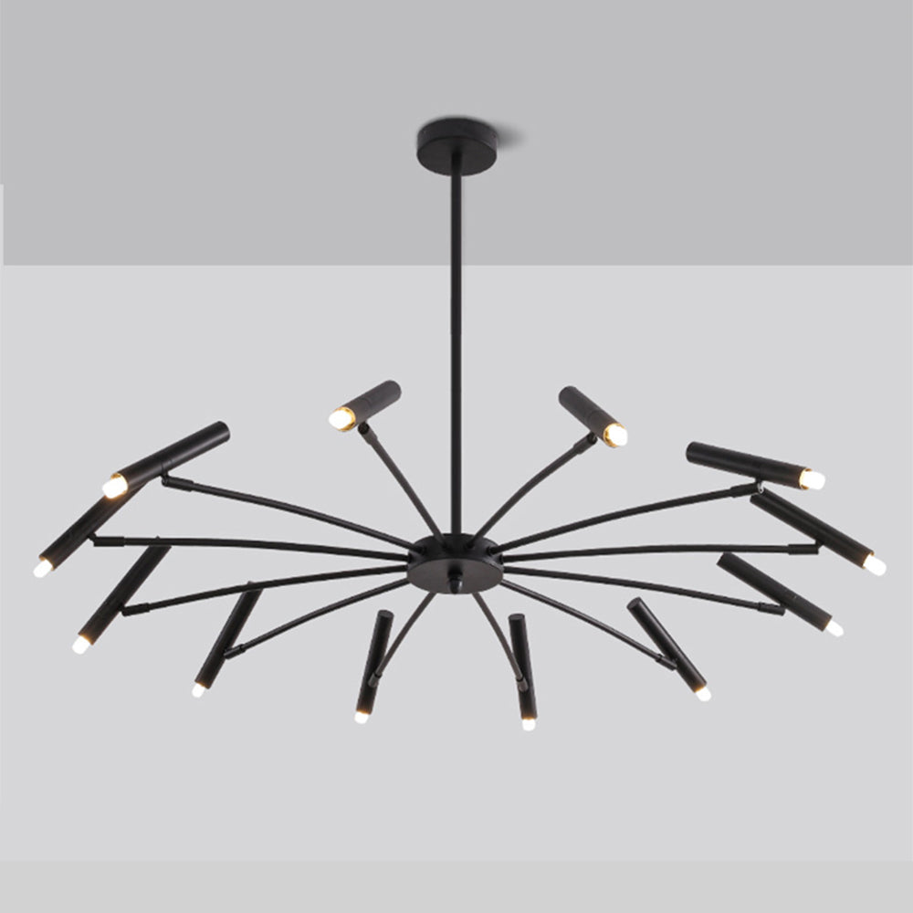 NovaLuxe Gold and Black LED Chandelier for Living Rooms Offices Bedrooms