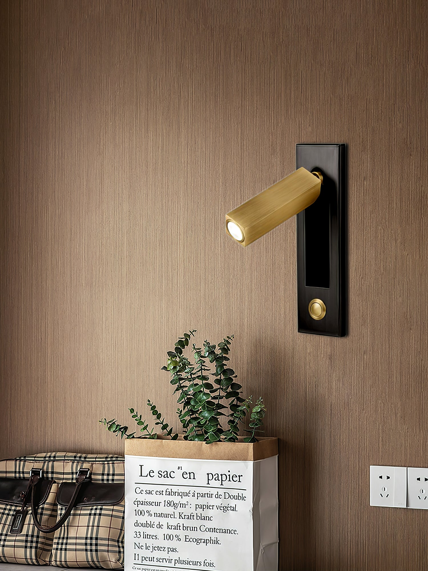 AstraLume Wall-Flush Bedside Sconce With Reading Light For Nighttime Reading And Ambient Glow