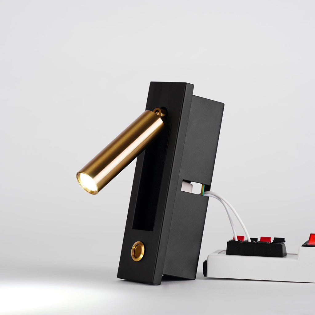 AstraLume Wall-Flush Bedside Sconce With Reading Light For Nighttime Reading And Ambient Glow