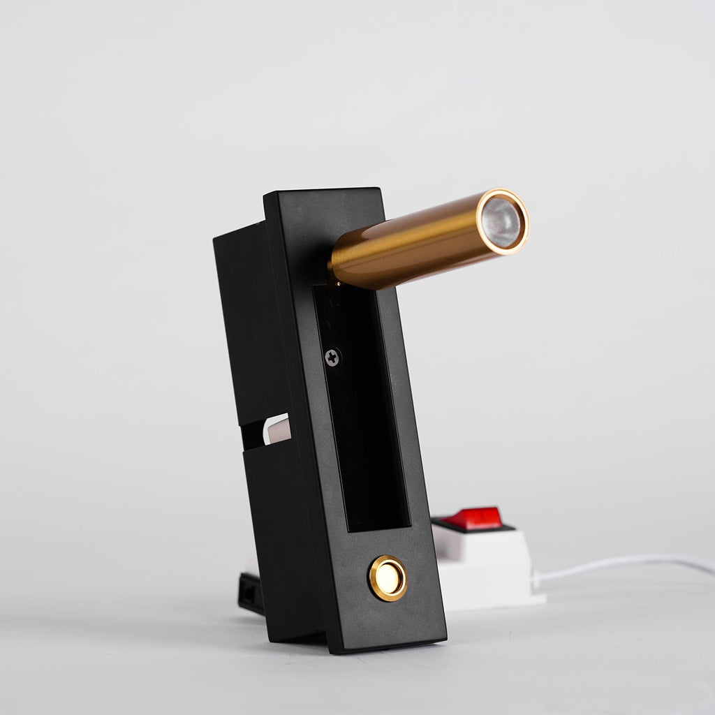 AstraLume Wall-Flush Bedside Sconce With Reading Light For Nighttime Reading And Ambient Glow