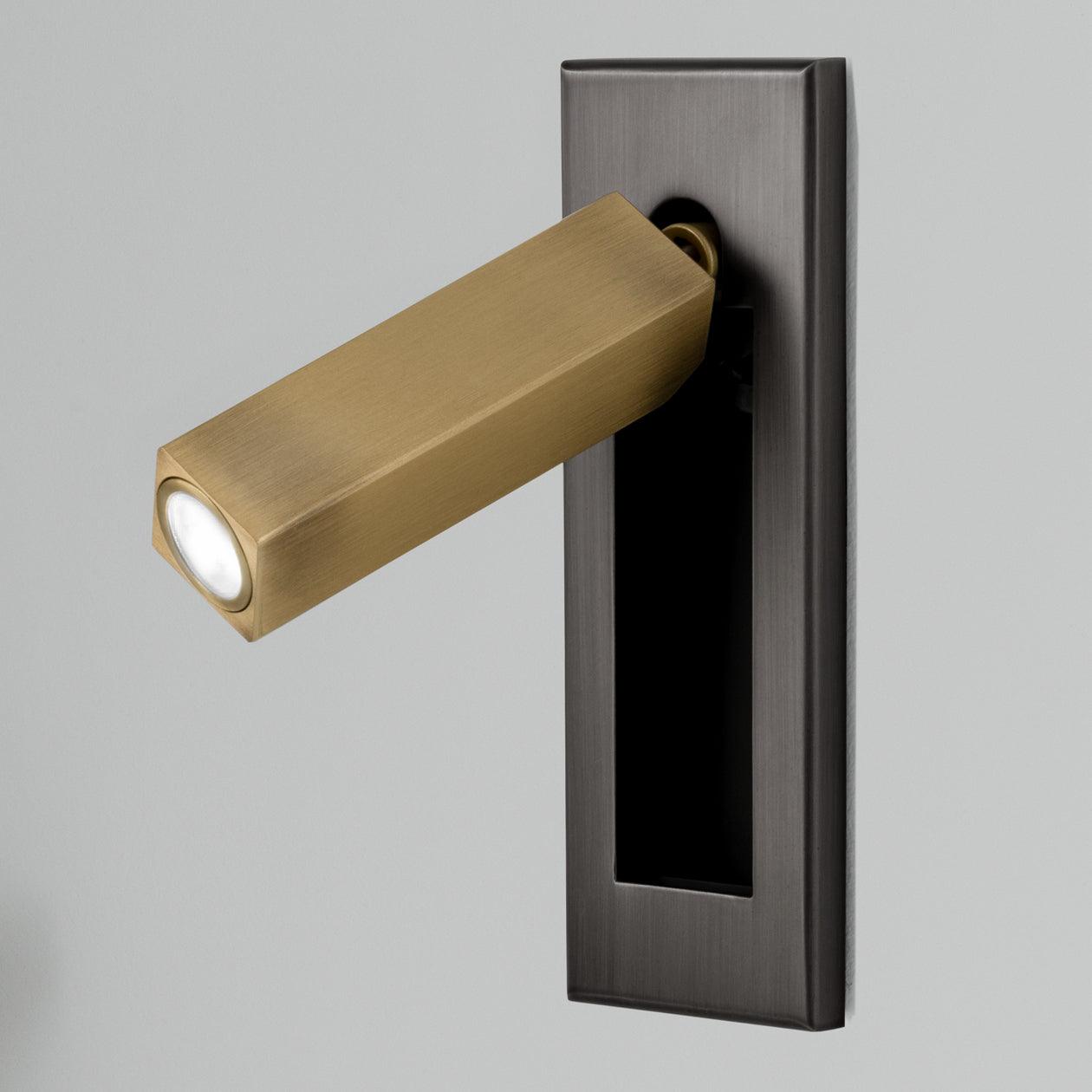 AstraLume Wall-Flush Bedside Sconce With Reading Light For Nighttime Reading And Ambient Glow