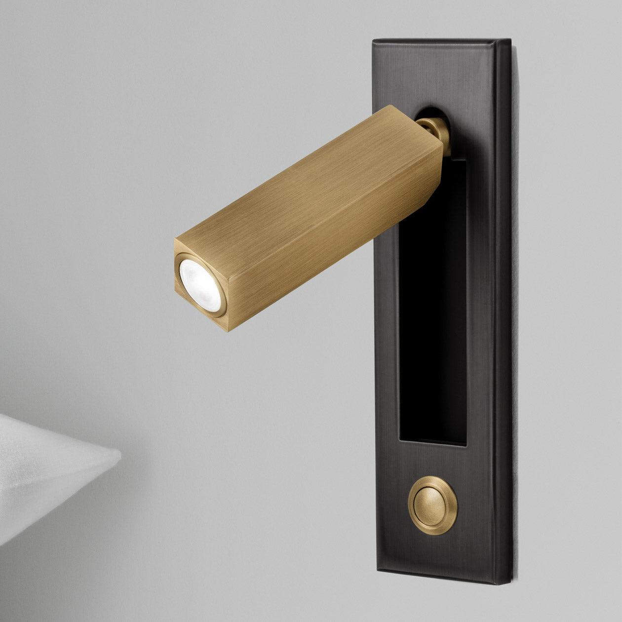 AstraLume Wall-Flush Bedside Sconce With Reading Light For Nighttime Reading And Ambient Glow