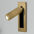AstraLume Wall-Flush Bedside Sconce With Reading Light For Nighttime Reading And Ambient Glow