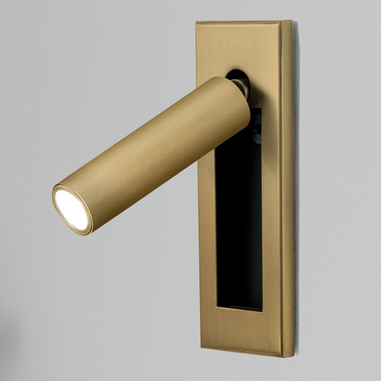 AstraLume Wall-Flush Bedside Sconce With Reading Light For Nighttime Reading And Ambient Glow