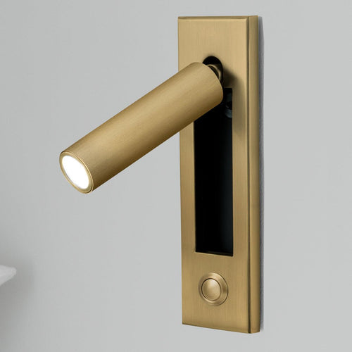 AstraLume Wall-Flush Bedside Sconce With Reading Light For Nighttime Reading And Ambient Glow