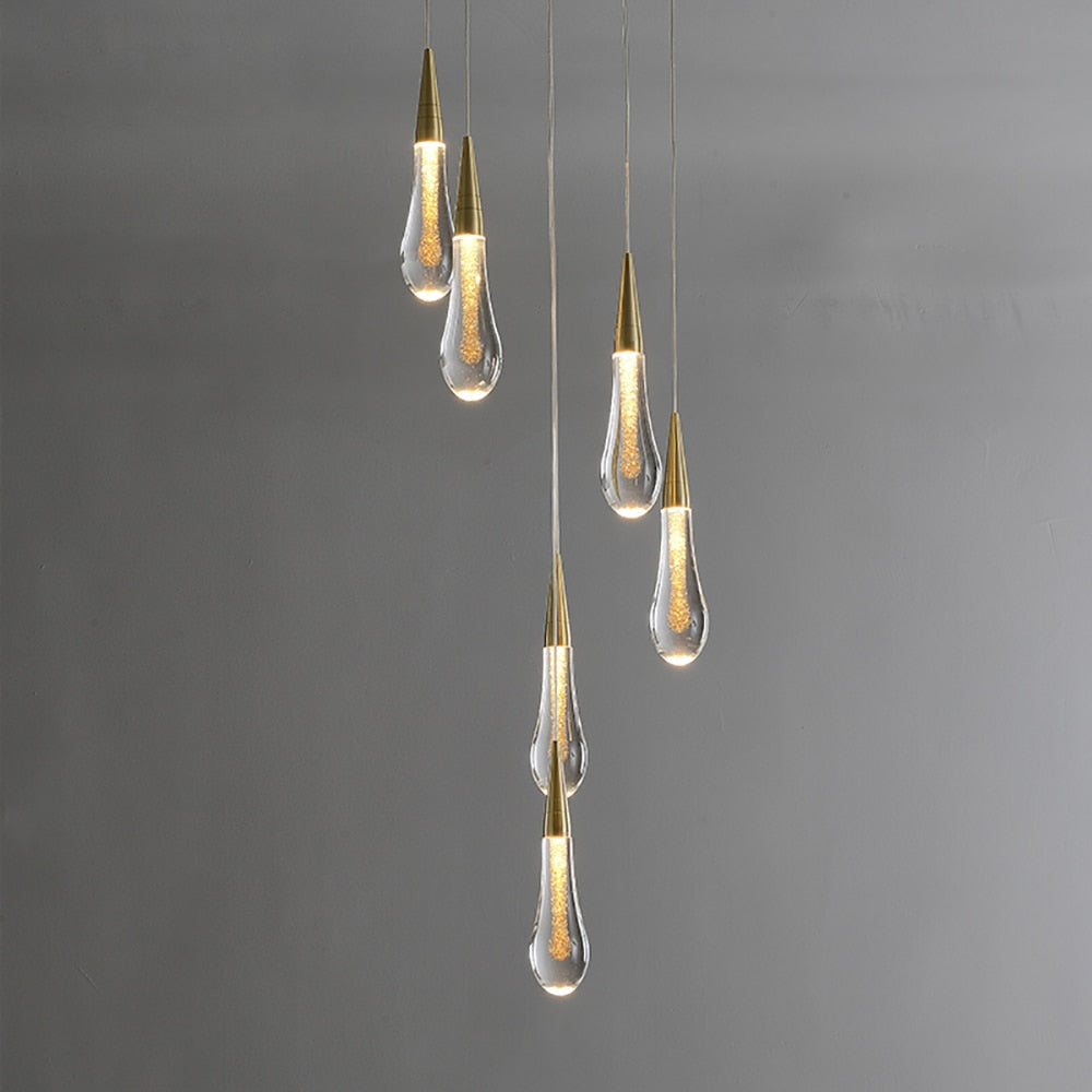 NovaDrip Pendant Light With LED Droplet Orbs For Ethereal Ambient Glow By LumenNest