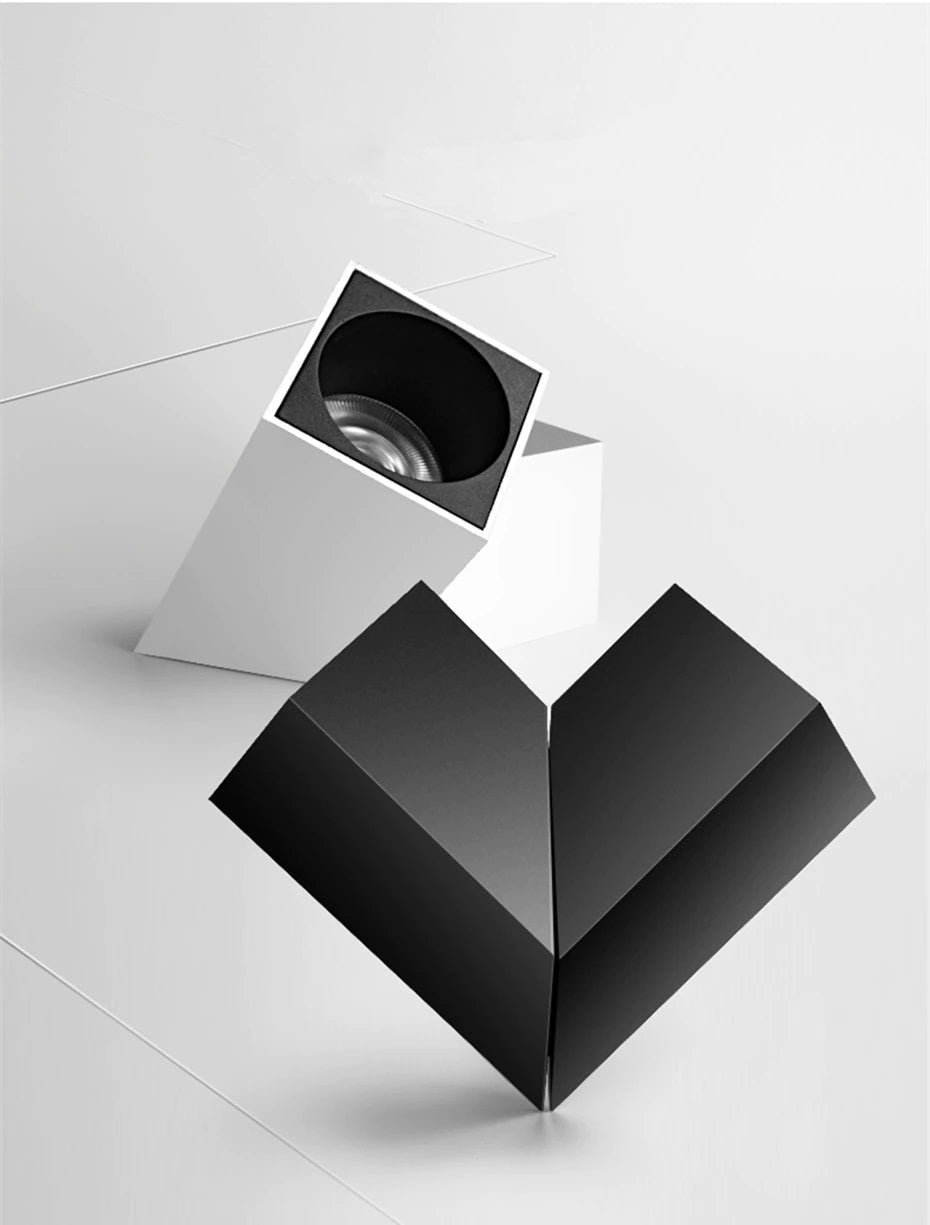 AstraLux Tilt Adjustable Square Surface Downlight For Modern Interiors LED Lighting