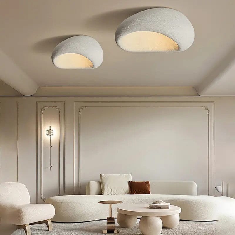 Kairo Lumina Ceiling Light In Japanese Wabi-Sabi Decor With Soft Ambient Glow For Serene Living Spaces