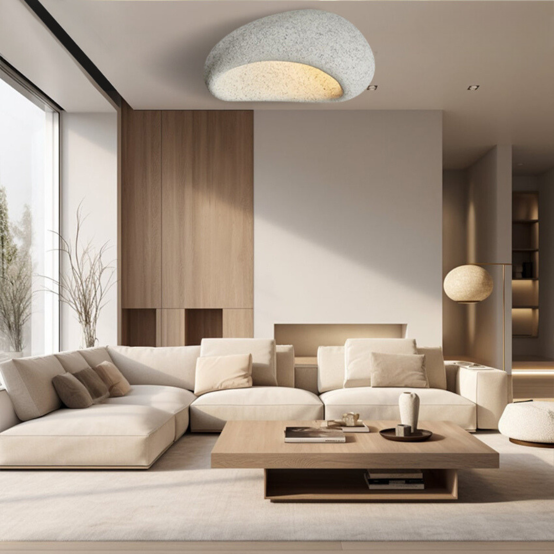 Kairoa Ceiling Light Japanese Inspired Wabi Sabi Glow With Ambient Light