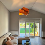 SylvaOak Wood Grain Pendant Light With Soft Ambient Glow