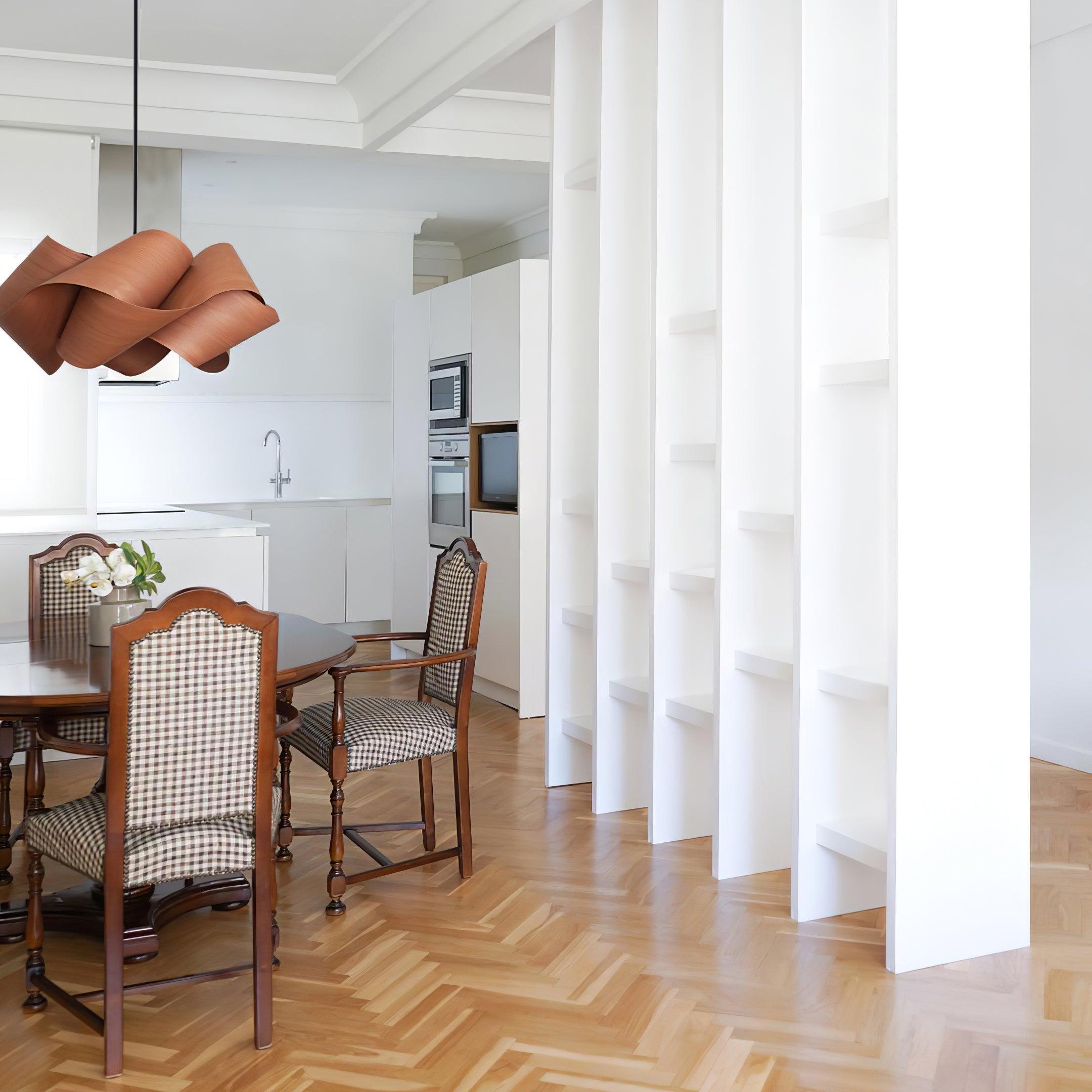 SylvaOak Wood Grain Pendant Light With Soft Ambient Glow