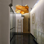 SylvaOak Wood Grain Pendant Light With Soft Ambient Glow