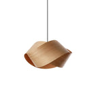 ArboroLume Handcrafted Wood Grain Pendant Light For Living Rooms With Soft Clear Light