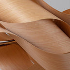 SylvaOak Wood Grain Pendant Light With Soft Ambient Glow